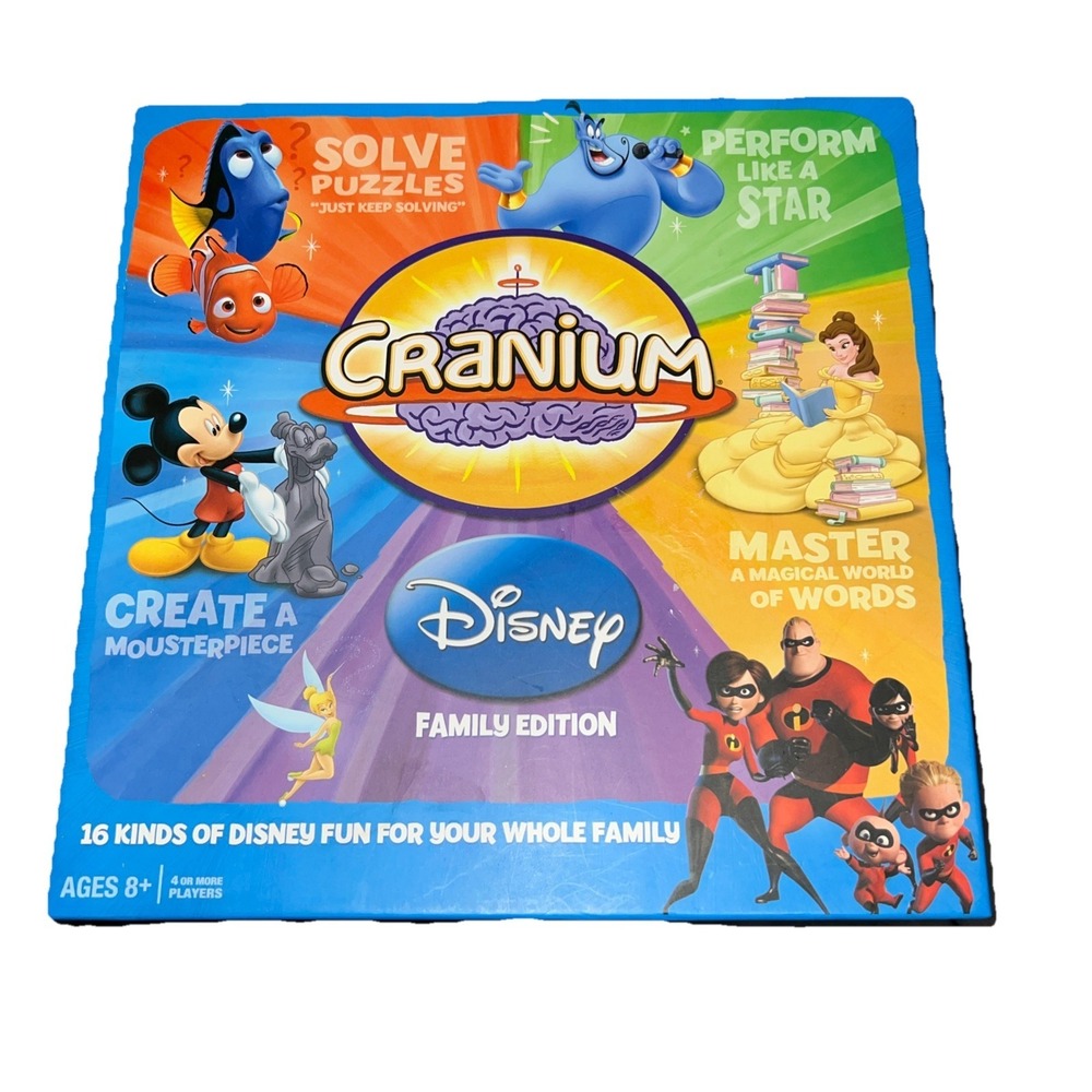Cranium Disney Family Edition Board Game By Hasbro 2010 Complete Fun Party Kids